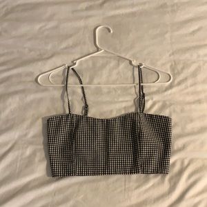 Brandy Melville Gingham Crop Top